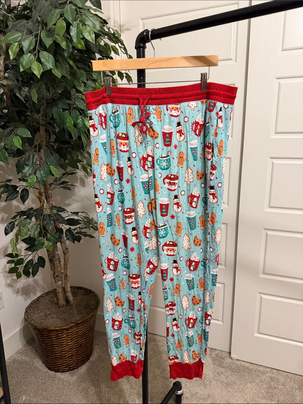 Little Sleepies Peppermint Mocha Pajama Lounge Pants Christmas - Size Men’s XXL
